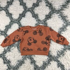 Disney Junior Kids Mickey Sweatshirt Brown Black Size 2T